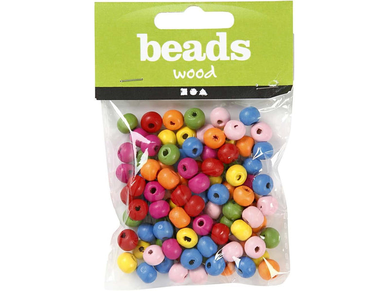 Creativ Company Wooden Beads Mix 8mm 16gr