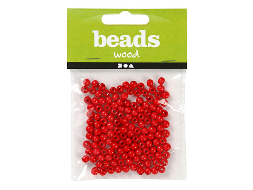 Creativ Company Wooden Beads Red 150pcs.