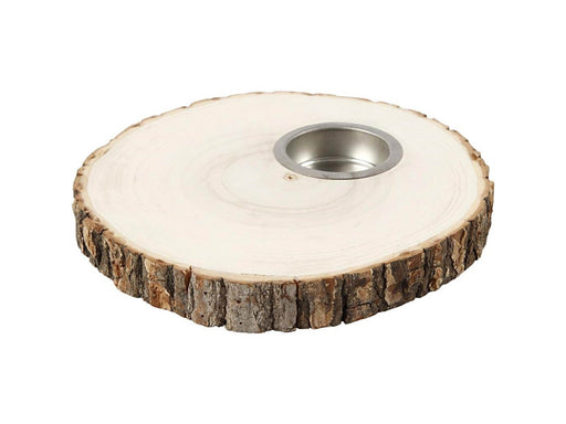 Creativ Company Wooden Disc Tea Light Holder 14-16cm