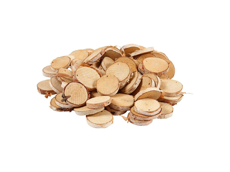 Creativ Company Wooden Discs with Hole 500 grams