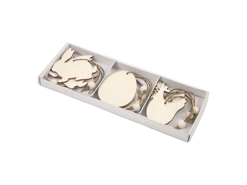Creativ Company Wooden Easter decorations 9pcs.