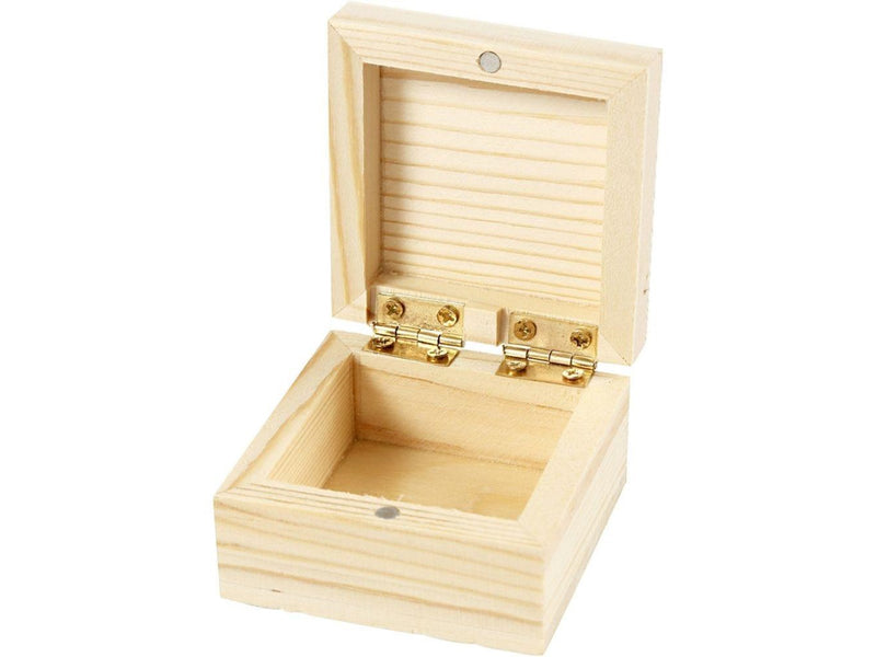 Creativ Company Wooden Jewelry Box with Magnetic Closure