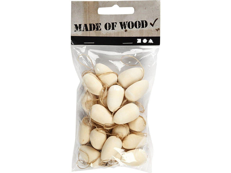 Creativ Company Wooden Mini Eggs 2.5cm - 20pcs.
