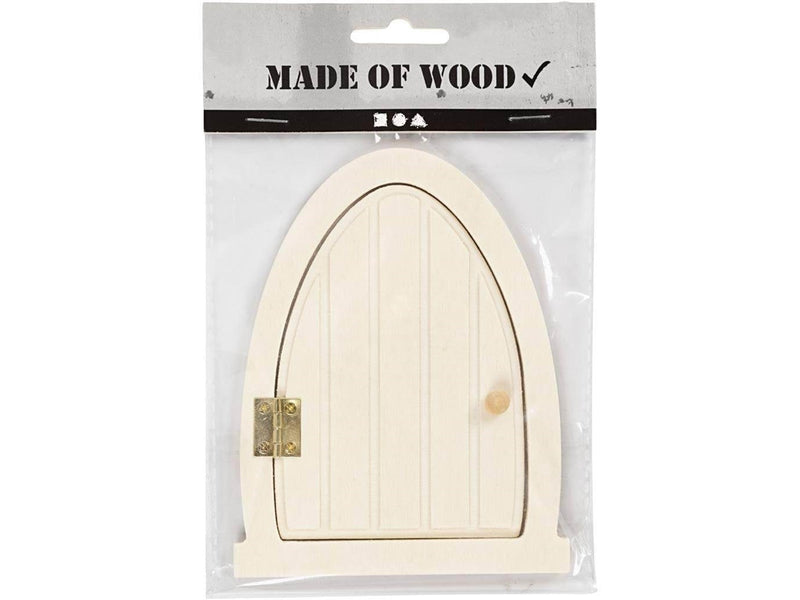 Creativ Company Wooden Miniature Door with Hinges 13x10cm