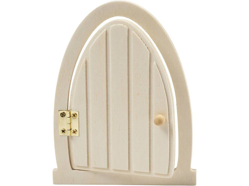 Creativ Company Wooden Miniature Door with Hinges 13x10cm