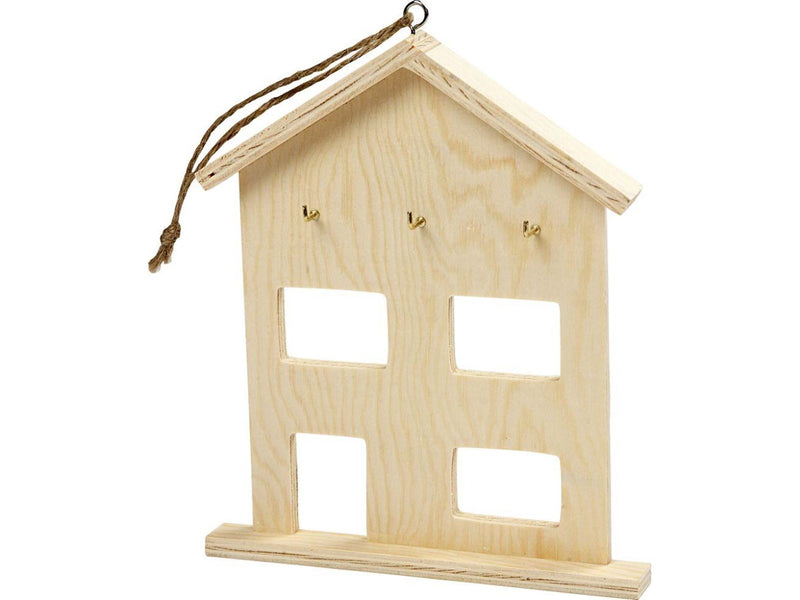 Creativ Company Wooden key box with 3 hooks