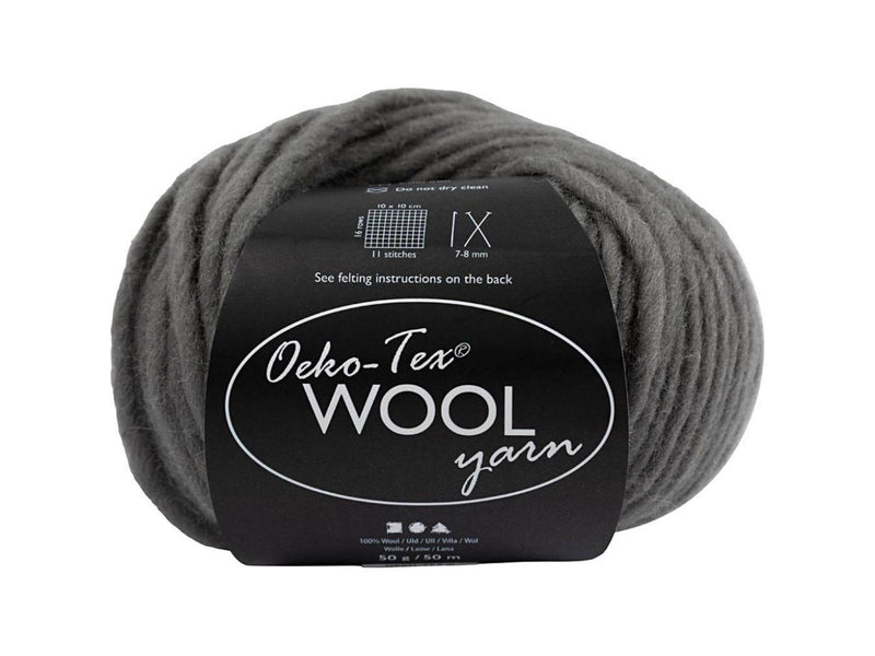 Creativ Company Wool yarn Gray 50m