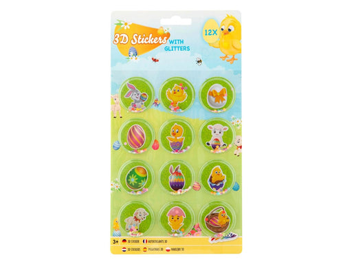 Creative Craft Group 3D Easter Stickers with Glitter 12pcs.