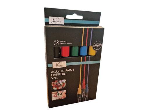 Creative Craft Group Acrylic marker set. 5 pieces in box.