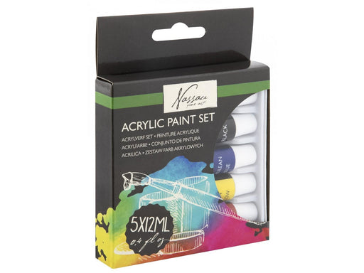 Creative Craft Group Acrylic paint 5 tubes 12ml in gift box