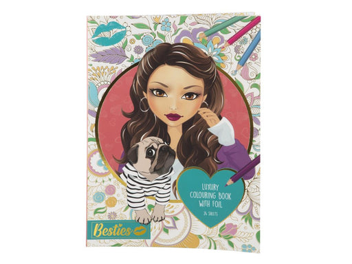 Creative Craft Group BESTIES Coloring book LUXURY FOIL A4 24 pages