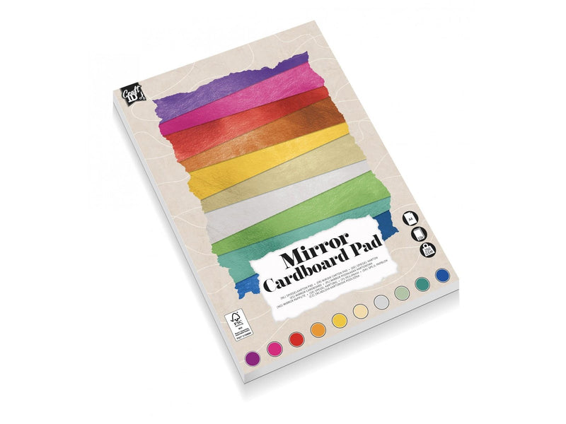Creative Craft Group Block A4 Mirror Cardboard 250g.  10 ass.