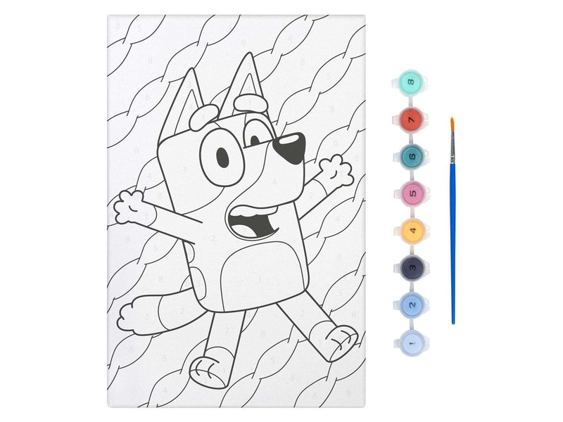 Creative Craft Group Bluey Paint by Number Canvas - 29.7 x 19.5 cm