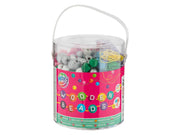 Creative Craft Group Bucket with Wooden Beads 250gr.