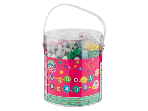 Creative Craft Group Bucket with Wooden Beads 250gr.