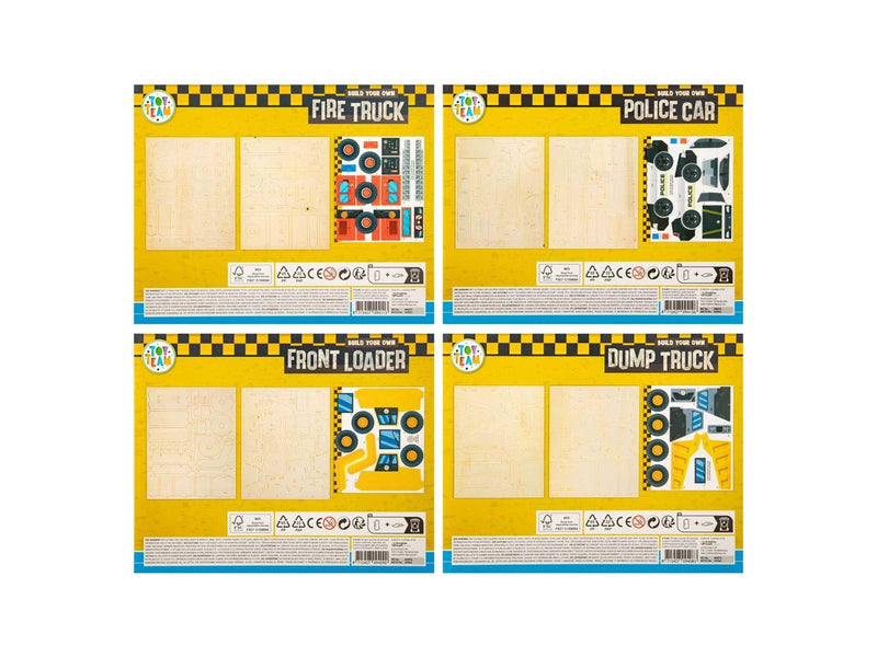 Creative Craft Group Build your own Wooden 3D Vehicle (Assorted)