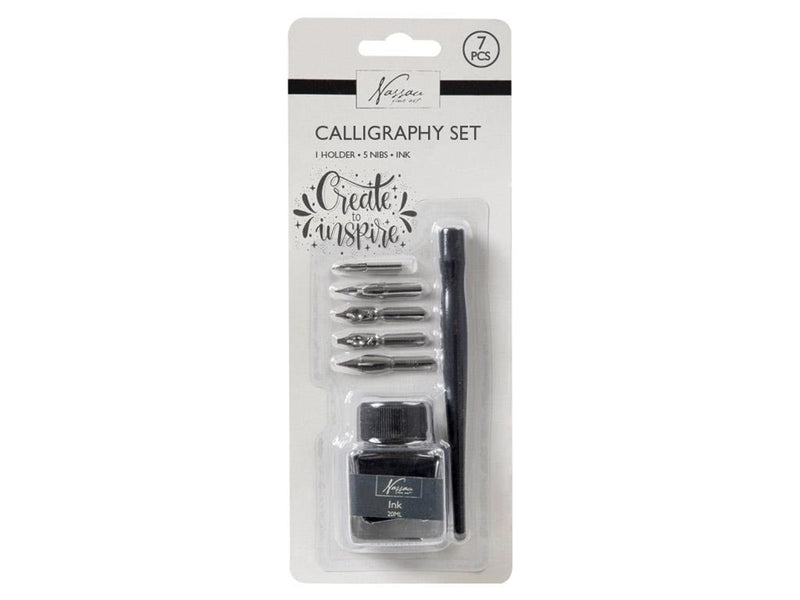 Creative Craft Group Calligraphy set with ink 7 pieces