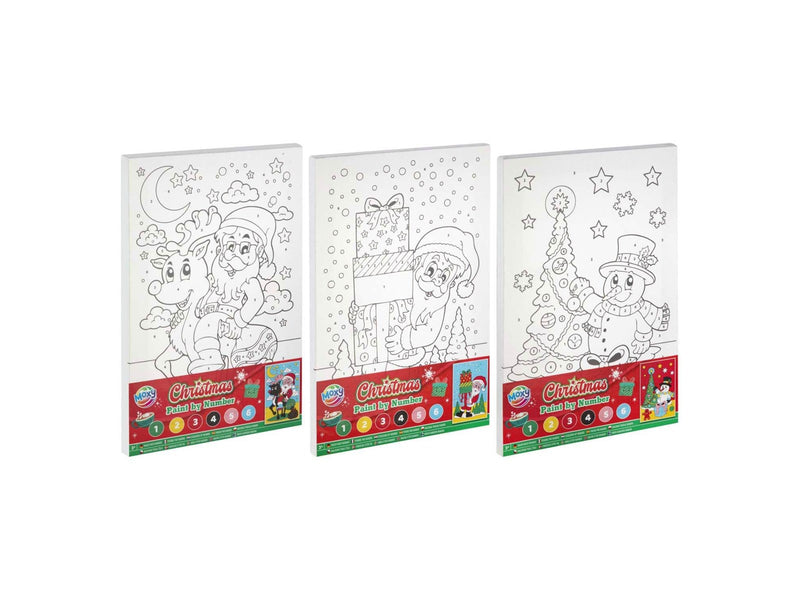 Creative Craft Group Canvas Paint by Number Christmas