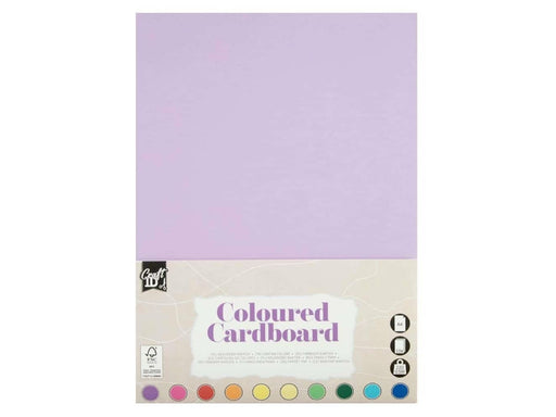 Creative Craft Group Cardboard A4 220g. 10 sheets ass. colors.