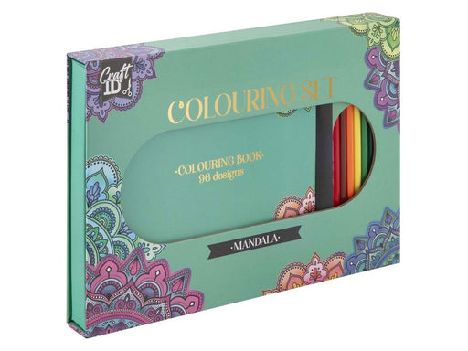 Creative Craft Group Coloring book + 10 crayons. Gift box.