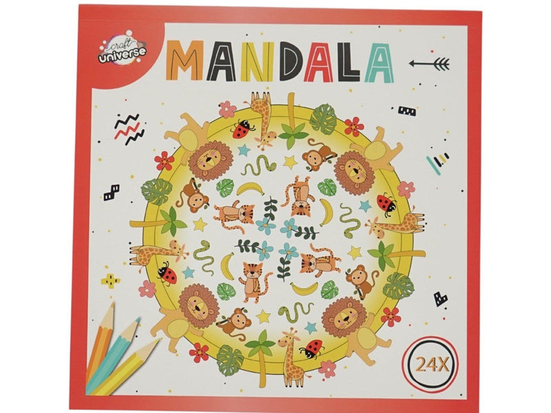 Creative Craft Group Coloring book MANDALA 20.5*20.5cm ANIMALS