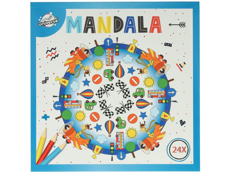 Creative Craft Group Coloring book MANDALA 20.5*20.5cm CARS