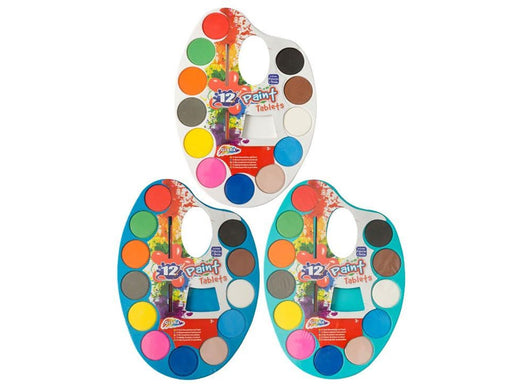 Creative Craft Group Coloring tray palette with 12 colors and brush