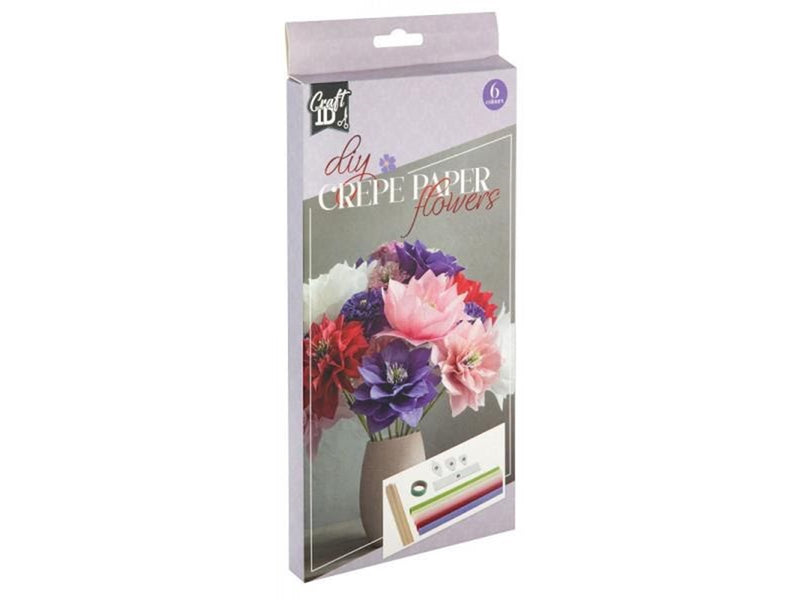 Creative Craft Group Crepe paper Flowers Set 6 sheets. 20*25cm.