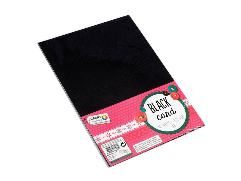 Creative Craft Group Hobby cardboard Black A4 10 sheets