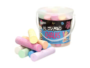 Creative Craft Group Jumbo Sidewalk Chalk in Bucket 15 pcs.