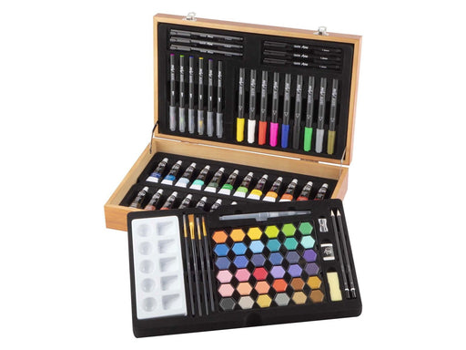 Creative Craft Group Luxury Wooden Drawing Case - 92-piece