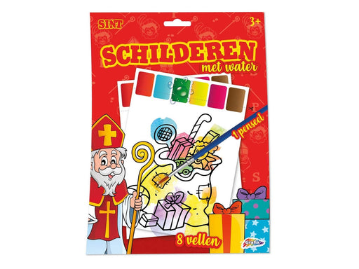 Creative Craft Group Painting with Water Sinterklaas