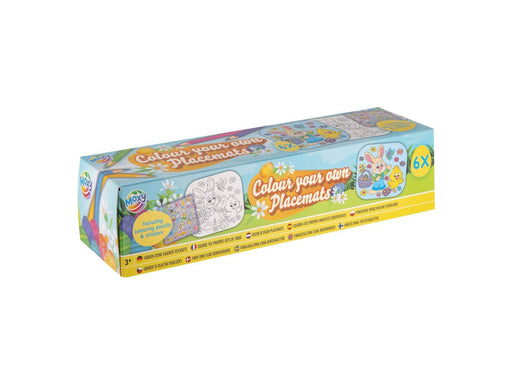 Creative Craft Group - Placemats Coloring Easter with Colored Pencils & Stickers 6 pcs.