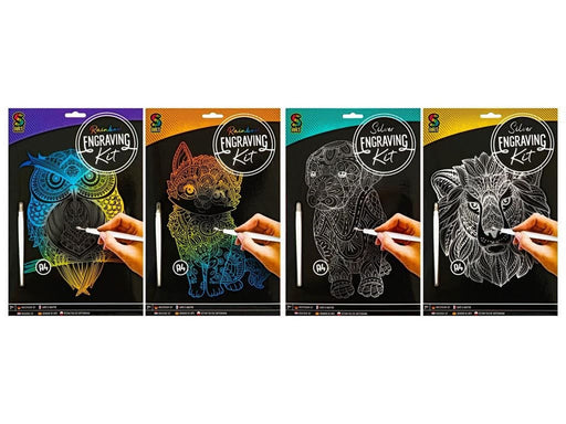 Creative Craft Group Scratch A4 Kit. Includes pen.