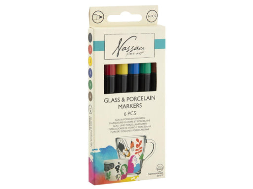 Creative Craft Group Tusser til porcelæn og glas 6 stk