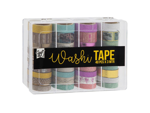 Creative Craft Group Washi tape in storage container 40 pcs.