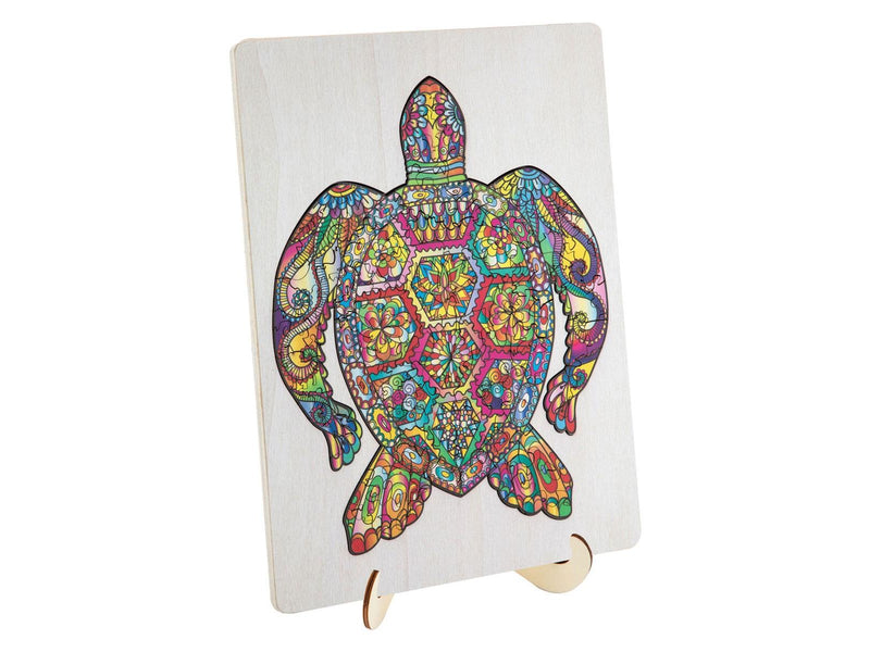 Creative Craft Group Wooden Jigsaw Puzzle Turtle 130 pcs. 2D Puzzles