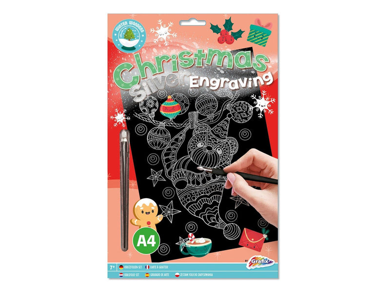 Creative Craft Group XMAS Scratch Art A4