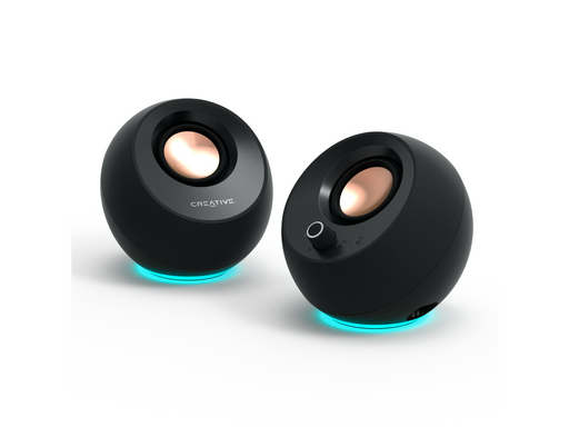 Creative Pebble Pro - Black - Bluetooth - 2.0 PC-Lautsprecher - Schwarz