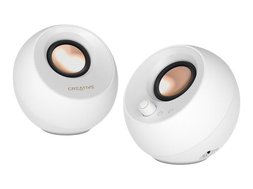 Creative Pebble Pro - White - Bluetooth - 2.0 PC-Lautsprecher - Schwarz