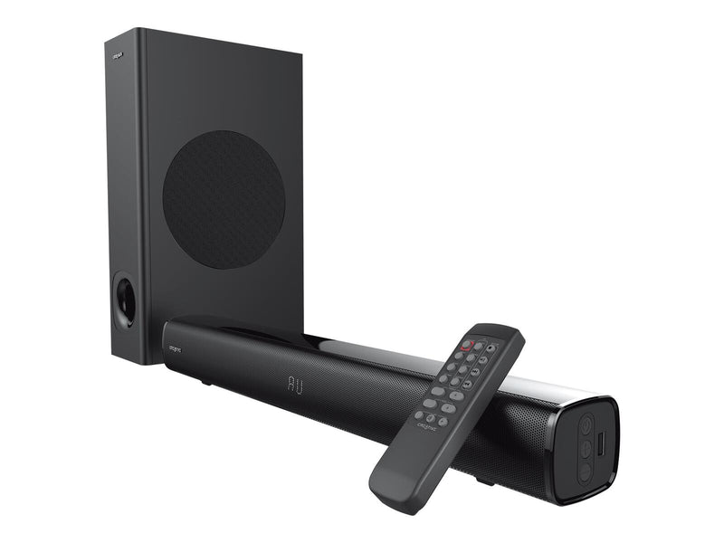 Creative Labs Creative Stage - Soundleistensystem - für TV/Monitor - 2.1-Kanal - kabellos - Bluetooth - 80 Watt (Gesamt)