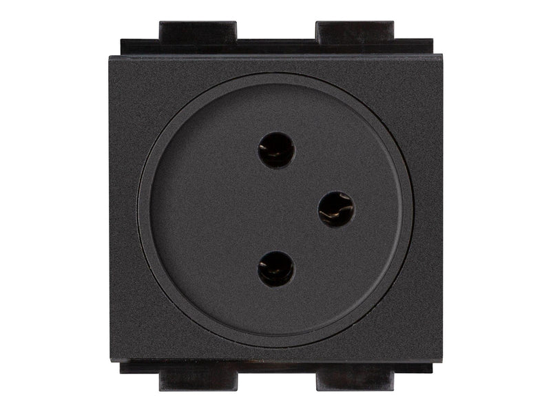 Crestron Electronics Crestron FT2A-PWR-IS Series FT2A-PWR-IS-1-BASIC - power socket mechanism - Israel - 1 power socket - black