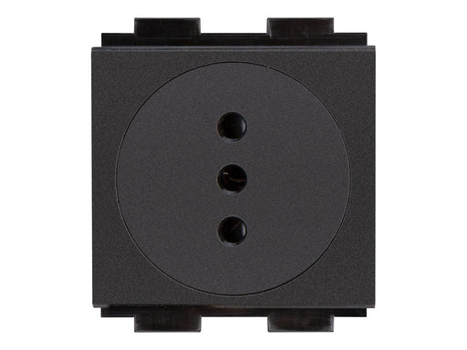 Crestron Electronics Crestron FT2A-PWR-IT series FT2A-PWR-IT-1-BASIC - power socket mechanism - Italy - 1 power socket - black