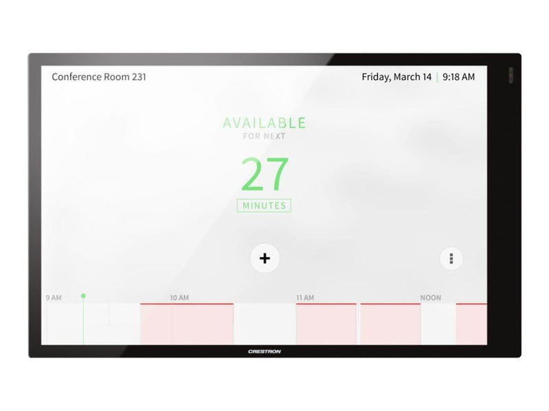 Crestron Electronics Crestron Room Scheduling Touch Screen TSS-1070-B-S - room manager - Bluetooth 802.11a/b/g/n/ac - smooth black - Max - recommended for