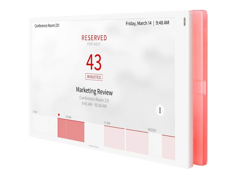 Crestron Electronics Crestron Room Scheduling Touch Screen TSS-1070-W-S-LB KIT - room manager - Bluetooth 802.11a/b/g/n/ac - smooth white - Max - recommended for