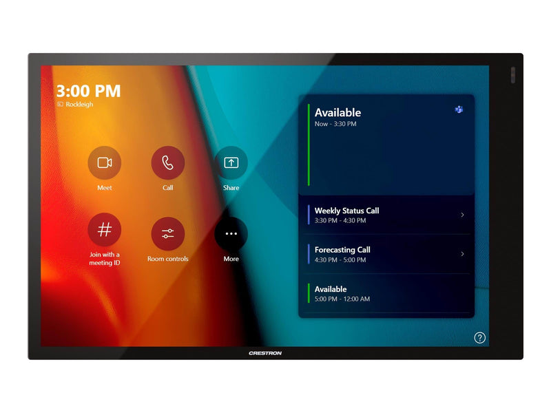 Crestron Electronics Crestron TSW-1070-B-S - control panel with touch screen - Bluetooth 802.11a/b/g/n/ac - smooth black