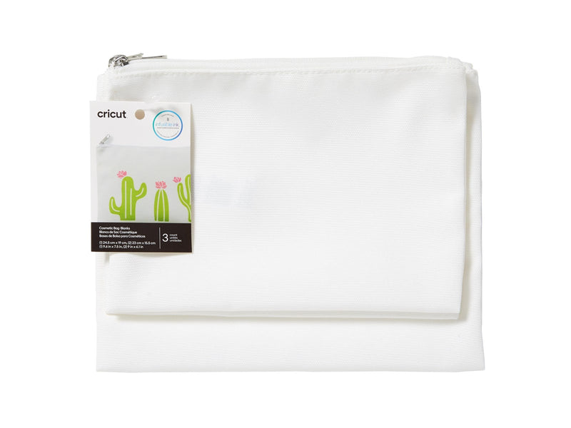 Cricut Cosmetic Bag Blanks printable textile