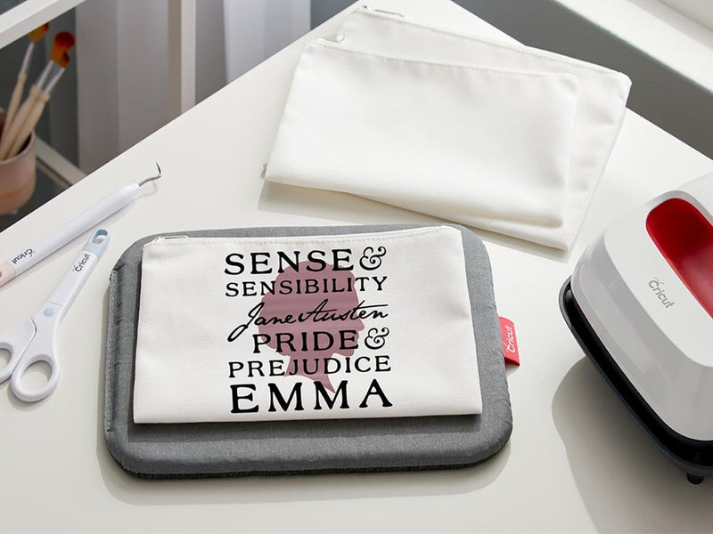 Cricut Cosmetic Bag Blanks printable textile