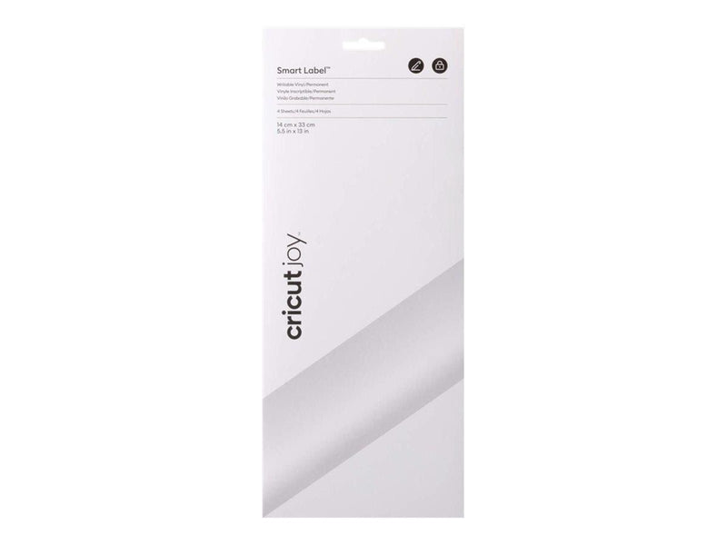 Cricut Joy Smart Label - craft material - 14 x 33 cm - 4 sheets - white - vinyl