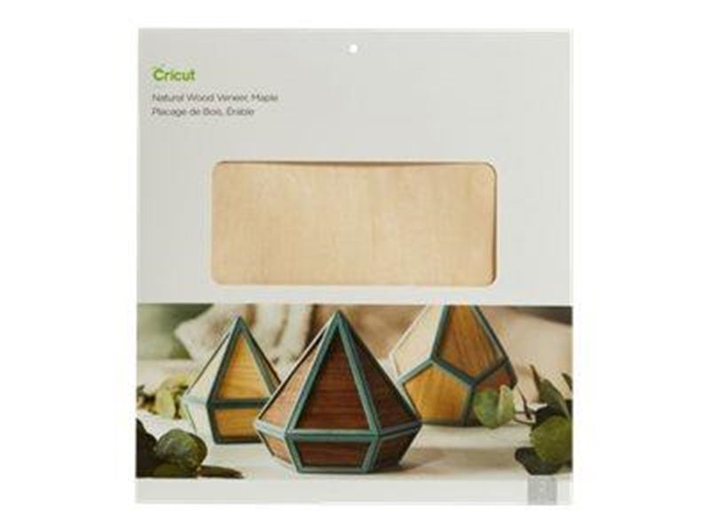 Cricut Natural Wood Veneer - craft material - 305 x 305 mm - 2 sheets - maple wood